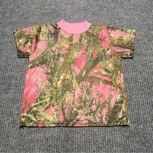 True Timber MC2  Short Sleeve Camouflage Shirt Girls Size 4T